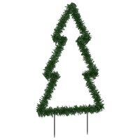 Kerstverlichting kerstboom met grondpinnen 80 LED&amp;apos;s 60 cm 7