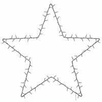 Kerstverlichting ster silhouet 115 LEDs warm wit 4