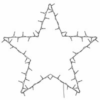 Kerstverlichting ster silhouet 80 LEDs warm wit 4