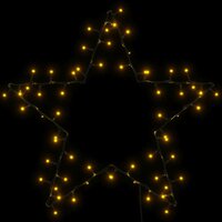 Kerstverlichting ster silhouet 80 LEDs warm wit 6