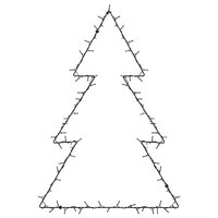 Kerstverlichting kerstboom silhouet 115 LEDs warm wit 3
