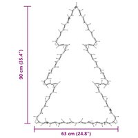 Kerstverlichting kerstboom silhouet 115 LEDs warm wit 8