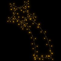 Kerstverlichting vallende ster silhouet 115 LEDs warm wit 5