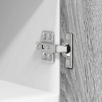 Hangkast Grijs Sonoma en Wit 30 x 31 x 40 cm Bewerkt hout 9