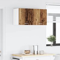 Hangkast Oude Hout en Wit 40 x 31 x 40 cm Bewerkt hout 4