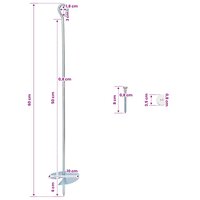 Aardeankers 10 st Gegalvaniseerd metaal zilver 7