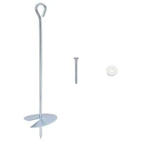 Aardeankers 10 st &Oslash;10 x 40 cm Gegalvaniseerd metaal zilver 2