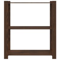 Opbergrek 3-laags 80x38x90 cm massief grenenhout bruin 3