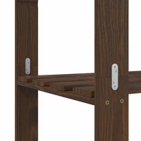 Opbergrek 3-laags 60x38x90 cm massief grenenhout bruin 6