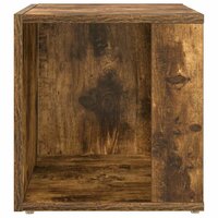 Bijzettafel 33x33x34,5 cm bewerkt hout gerookt eikenkleurig 4