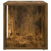 Bijzettafel 33x33x34,5 cm bewerkt hout gerookt eikenkleurig 6