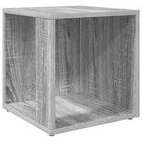Bijzettafel 33x33x34,5 cm bewerkt hout grijs sonoma eikenkleur 2