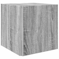 Bijzettafel 33x33x34,5 cm bewerkt hout grijs sonoma eikenkleur 5