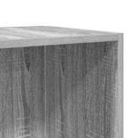 Bijzettafel 33x33x34,5 cm bewerkt hout grijs sonoma eikenkleur 8