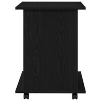 Rolling Kast 60 x 45 x 55 cm Bewerkt hout Zwart Eiken 7