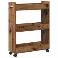 Kast met wiel Oudhout 60 x 22 x 79 cm 2