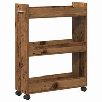 Kast met wiel Oudhout 60 x 22 x 79 cm 5