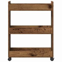 Kast met wiel Oudhout 60 x 22 x 79 cm 6