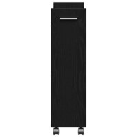 Kast met wiel Zwart Eiken 60 x 22 x 79 cm 7