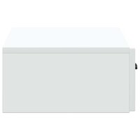 Wandmontage Zijtafel Wit 59 x 34,5 x 17 cm Bewerkt hout 6