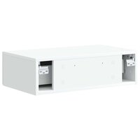 Wandmontage Zijtafel Wit 59 x 34,5 x 17 cm Bewerkt hout 7