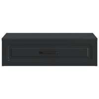 Wandmontage Zijtafel Zwart 59 x 34,5 x 17 cm Bewerkt hout 5