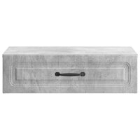 Wandmontage Zijtafel Betongrijs 59 x 34,5 x 17 cm Bewerkt hout 5