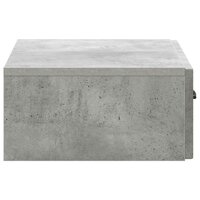 Wandmontage Zijtafel Betongrijs 59 x 34,5 x 17 cm Bewerkt hout 6