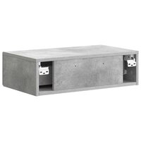 Wandmontage Zijtafel Betongrijs 59 x 34,5 x 17 cm Bewerkt hout 7