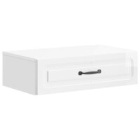 Wandmontage Zijtafel Hoogglans Wit 59 x 34,5 x 17 cm 2