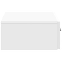 Wandmontage Zijtafel Hoogglans Wit 59 x 34,5 x 17 cm 6