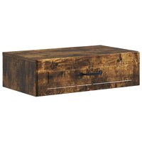 Wandmontage Zijtafel Gerookt eiken 59 x 34,5 x 17 cm 2