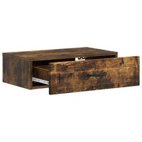 Wandmontage Zijtafel Gerookt eiken 59 x 34,5 x 17 cm 4