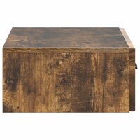 Wandmontage Zijtafel Gerookt eiken 59 x 34,5 x 17 cm 6
