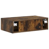 Wandmontage Zijtafel Gerookt eiken 59 x 34,5 x 17 cm 7