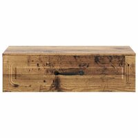 Wandmontage Zijtafel Oud hout 59 x 34,5 x 17 cm Bewerkt hout 5