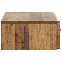 Wandmontage Zijtafel Oud hout 59 x 34,5 x 17 cm Bewerkt hout 6