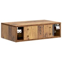 Wandmontage Zijtafel Oud hout 59 x 34,5 x 17 cm Bewerkt hout 7