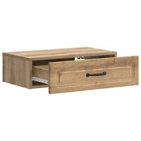Wandmontage Zijtafel 59 x 34,5 x 17 cm Bewerkt hout 4