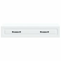Wandmontage Zijtafel Wit 87,5 x 34,5 x 17 cm Bewerkt hout 5