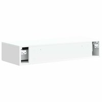 Wandmontage Zijtafel Wit 87,5 x 34,5 x 17 cm Bewerkt hout 7