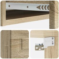 Wandmontage Zijtafel Sonoma Eiken 87,5 x 34,5 x 17 cm 8