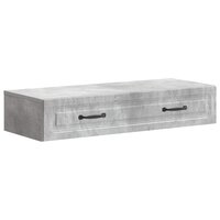 Wandmontage Zijtafel Betongrijs 87,5 x 34,5 x 17 cm 2