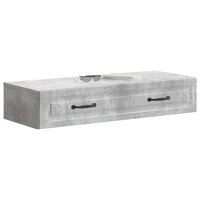 Wandmontage Zijtafel Betongrijs 87,5 x 34,5 x 17 cm 3