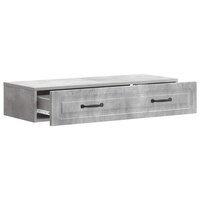 Wandmontage Zijtafel Betongrijs 87,5 x 34,5 x 17 cm 4