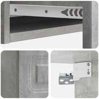 Wandmontage Zijtafel Betongrijs 87,5 x 34,5 x 17 cm 8