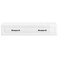 Wandmontage Zijtafel Hoogglans Wit 87,5 x 34,5 x 17 cm 5