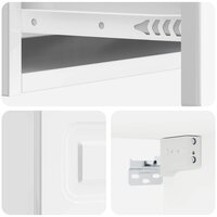 Wandmontage Zijtafel Hoogglans Wit 87,5 x 34,5 x 17 cm 8