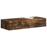 Wandmontage Zijtafel Gerookt eiken 87,5 x 34,5 x 17 cm 3