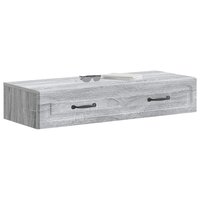 Wandmontage Zijtafel Grijs sonoma 87,5 x 34,5 x 17 cm 3